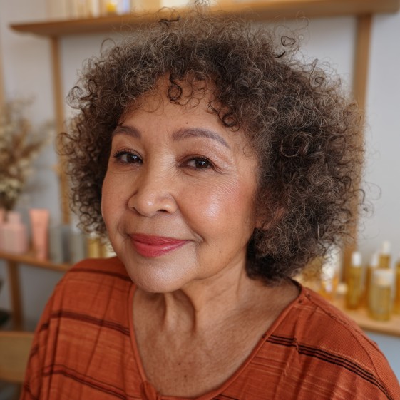 Chic Curly Crop with Natural Volume