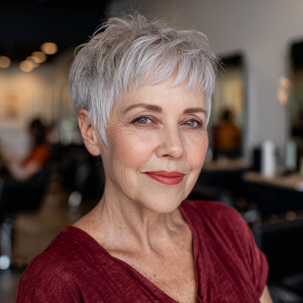 Chic Short Layered Pixie with Soft Textured Bangs