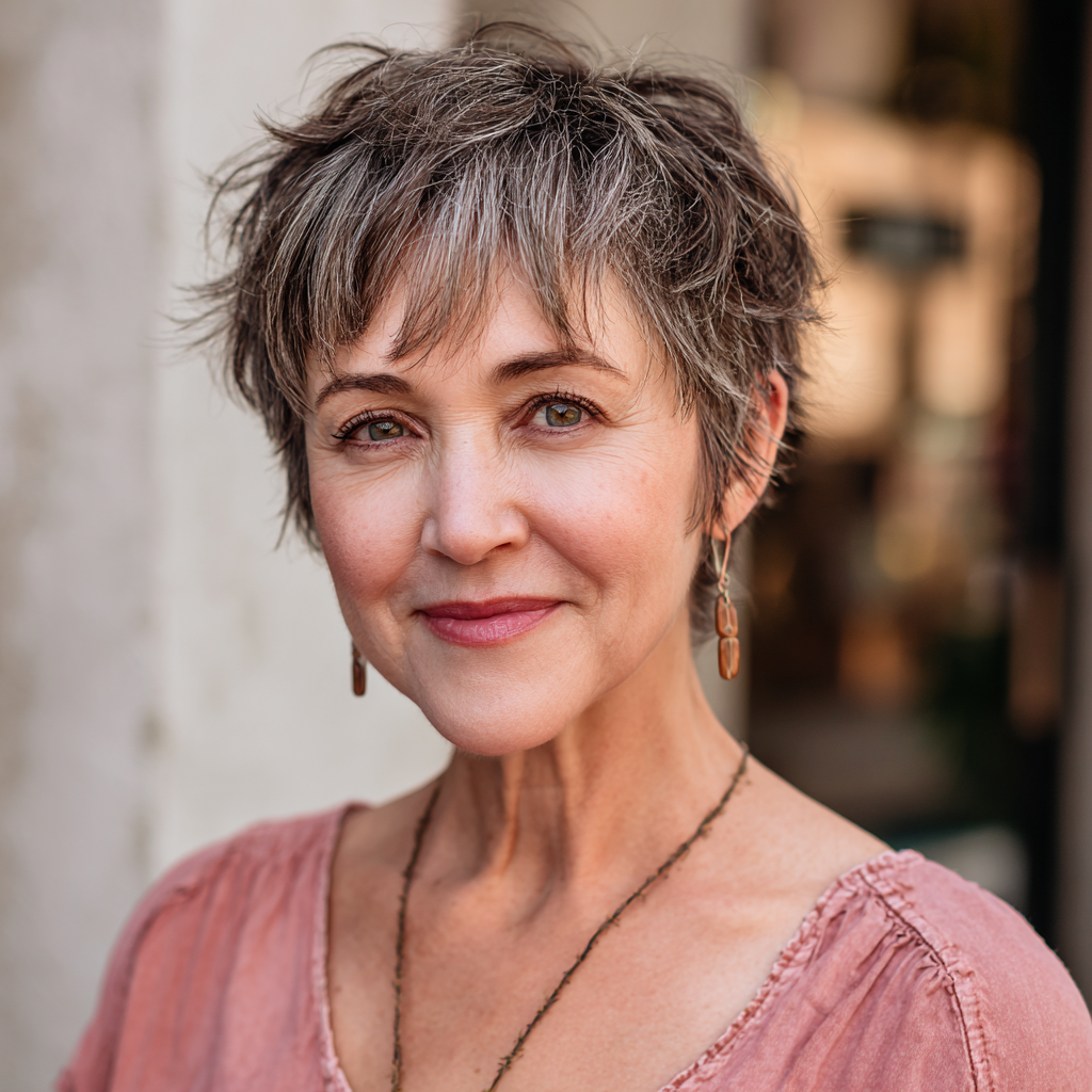 Chic Softly Textured Pixie with Edgy Layers