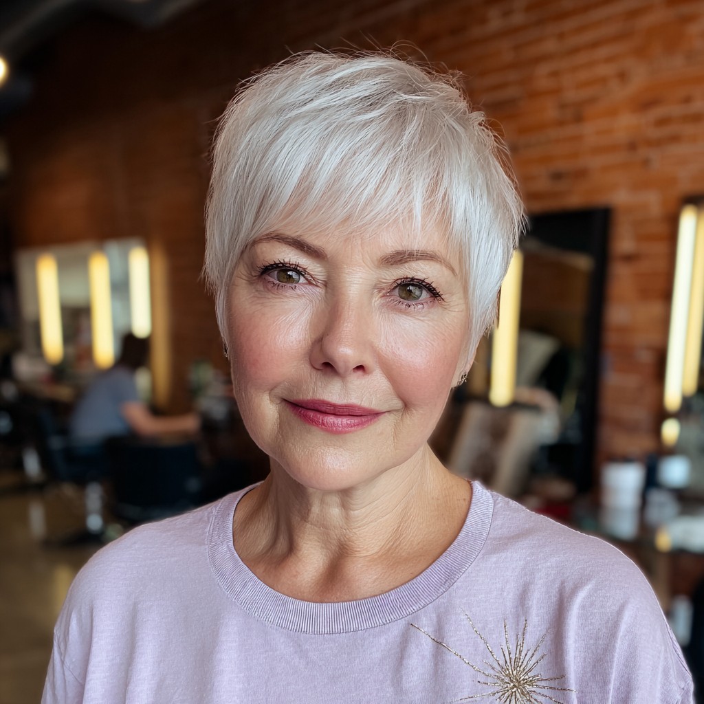 chic textured short pixie cut