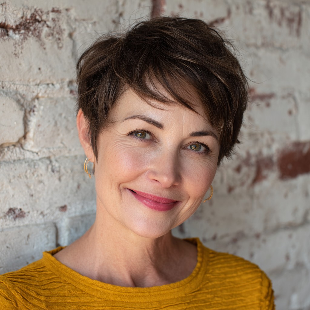 Choppy Textured Short Cut with Subtle Layers