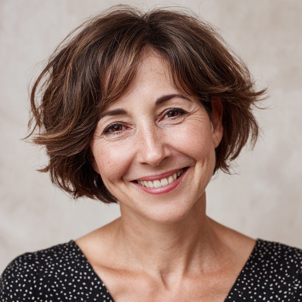 Effortless Textured Short Bob with Soft Layers