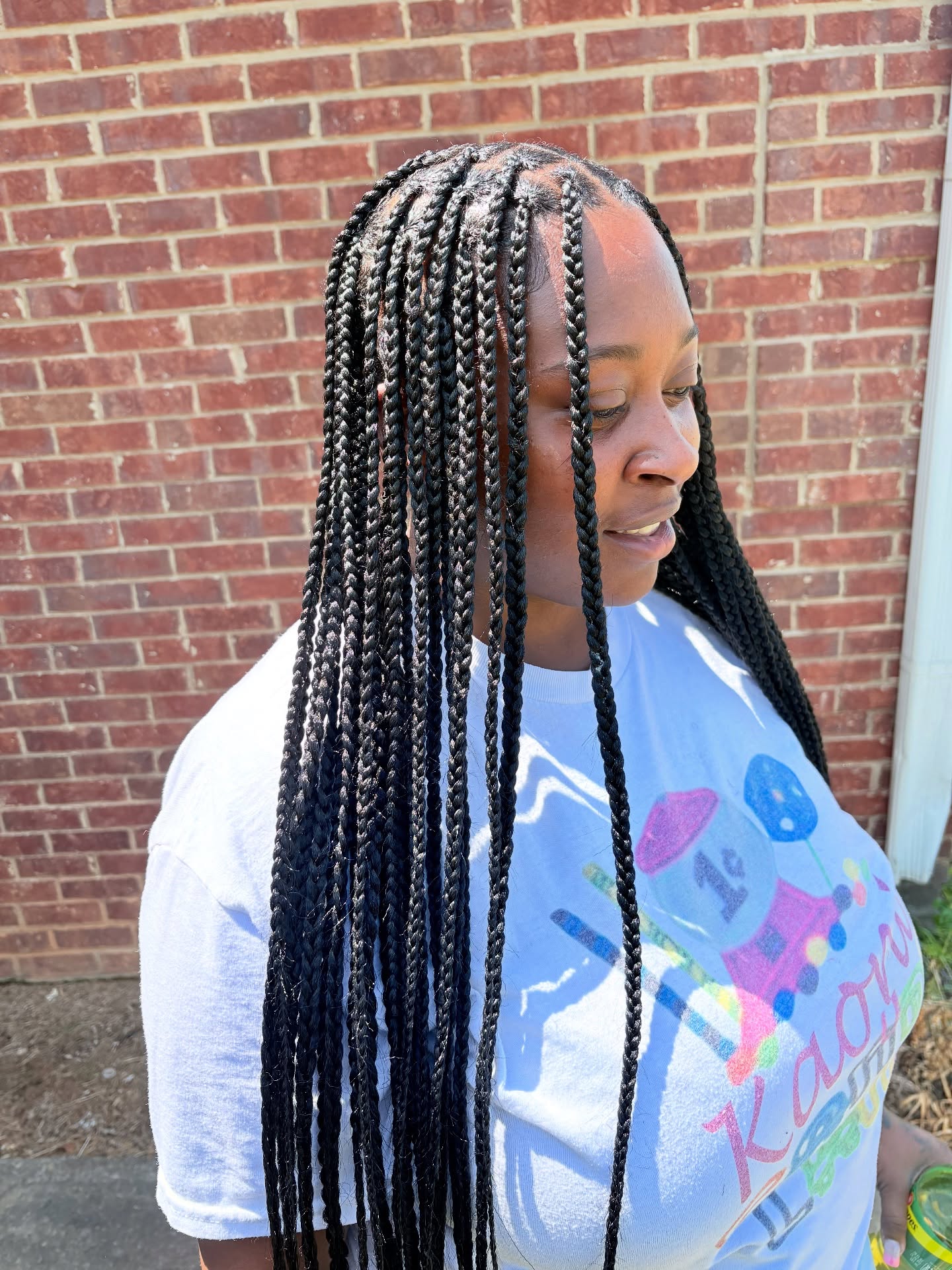 Gorgeous Extra Long Knotless Braids with Subtle Texture