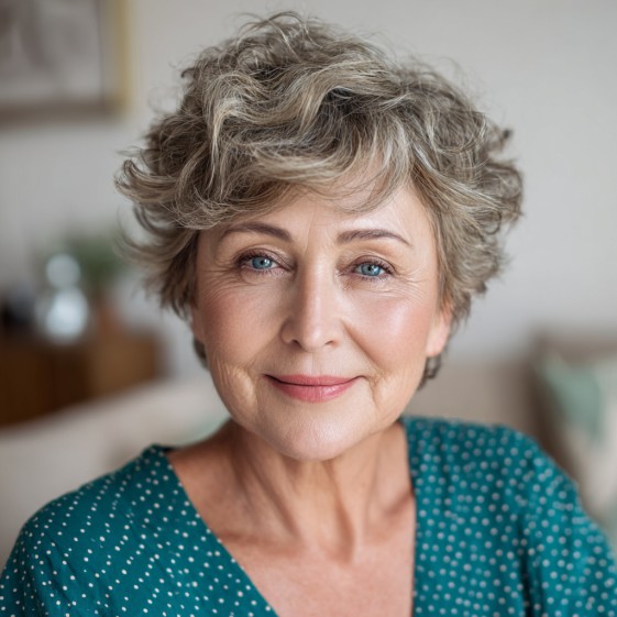 Soft Curly Crop with Volume and Texture