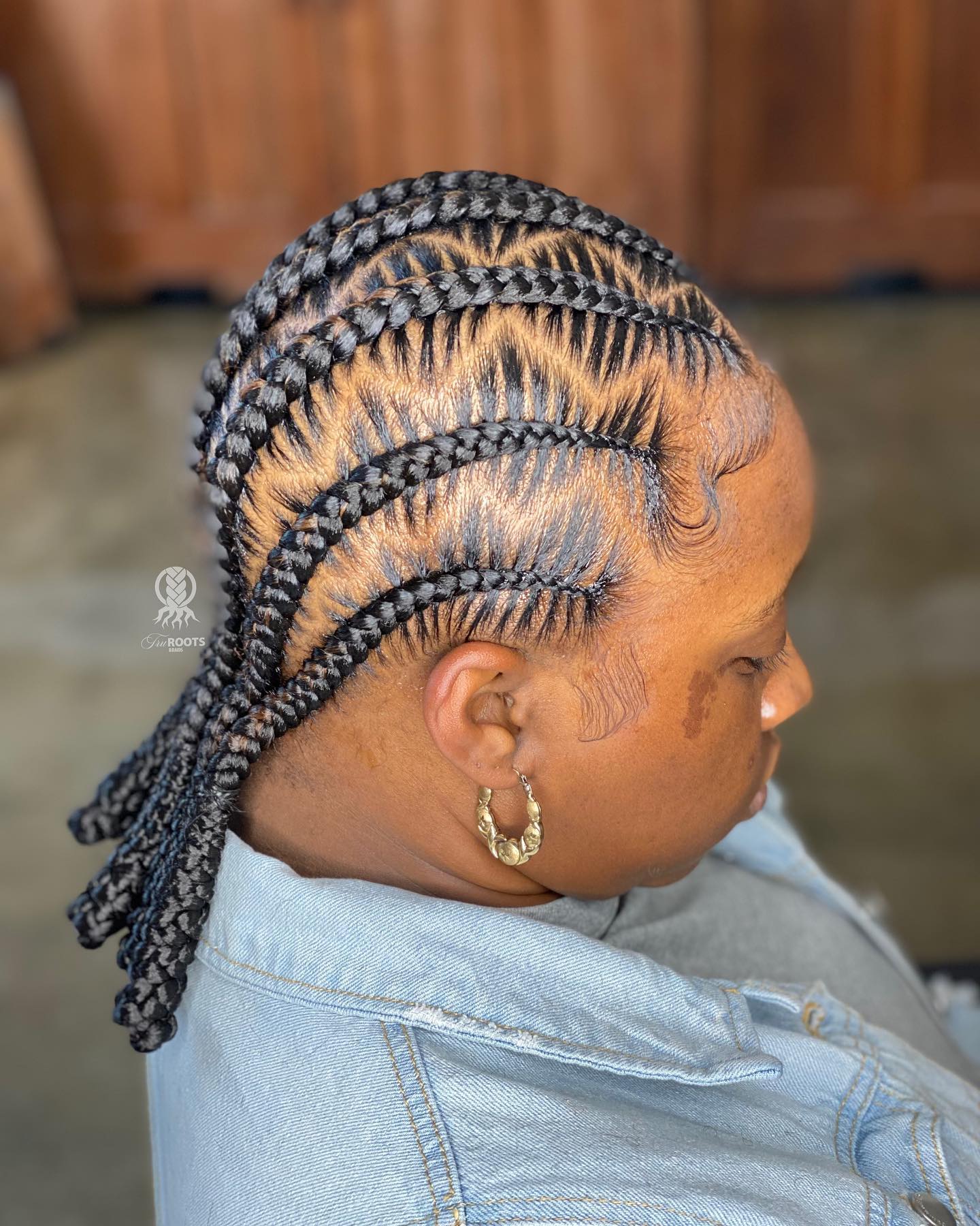 Stylish Stitch Braids with Subtle Ombre Effect