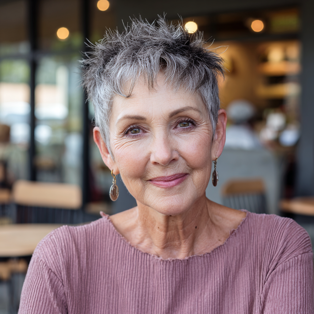 Textured Short Pixie with Edgy Layers