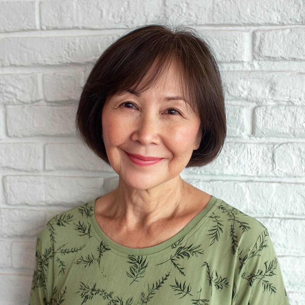 Chic Dark Brown Blunt Bob with Soft Edges