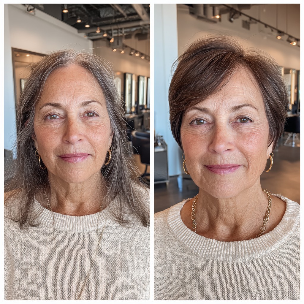 Chic Dark Brown Textured Short Cut with Soft Layers