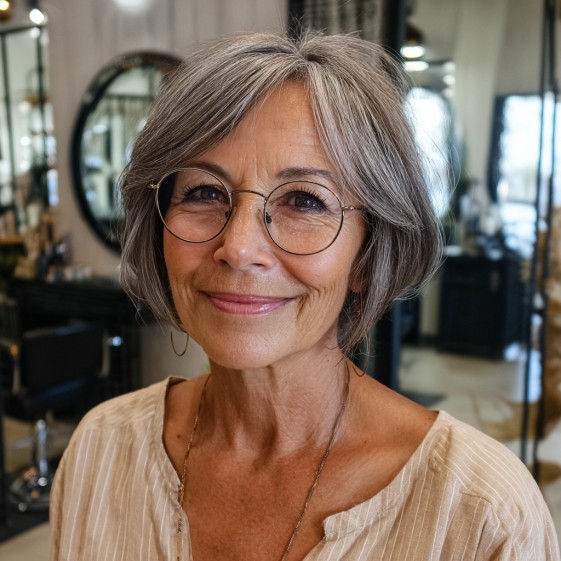 Chic Short Bob with Soft Textured Layers