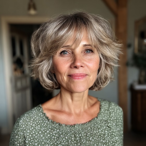 Playful Textured Bob with Soft Layers