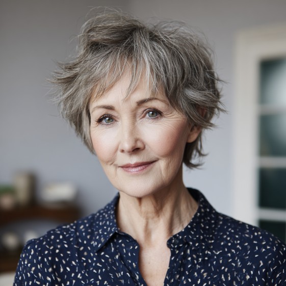 Textured Soft Pixie Cut with Effortless Volume