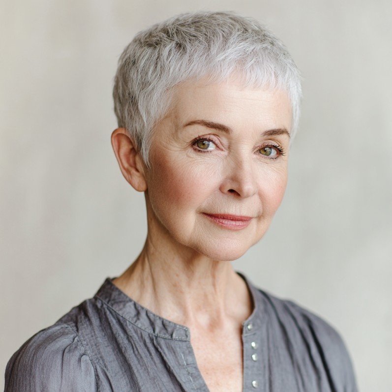 Charming Short Pixie Cut with Soft Texture