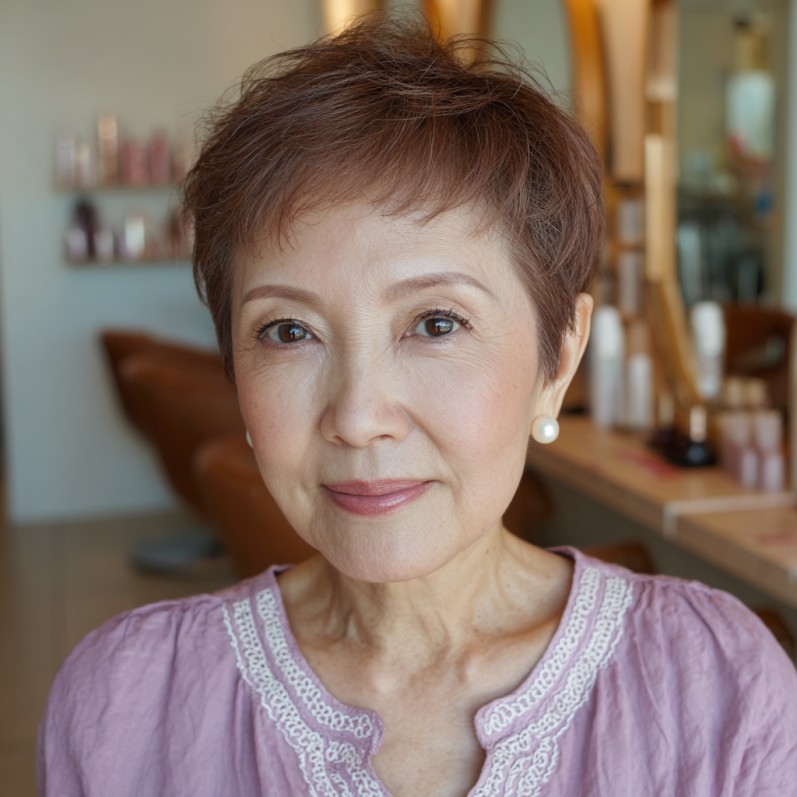 Chic Short Pixie Cut with Soft Textured Layers