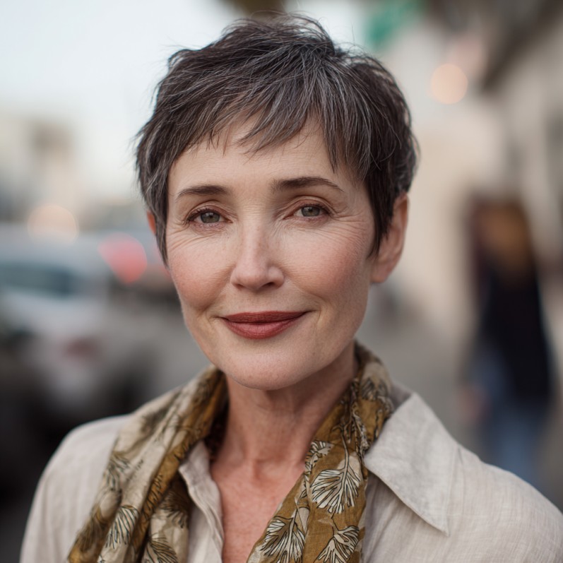 Chic Soft Textured Pixie Cut with Subtle Layers