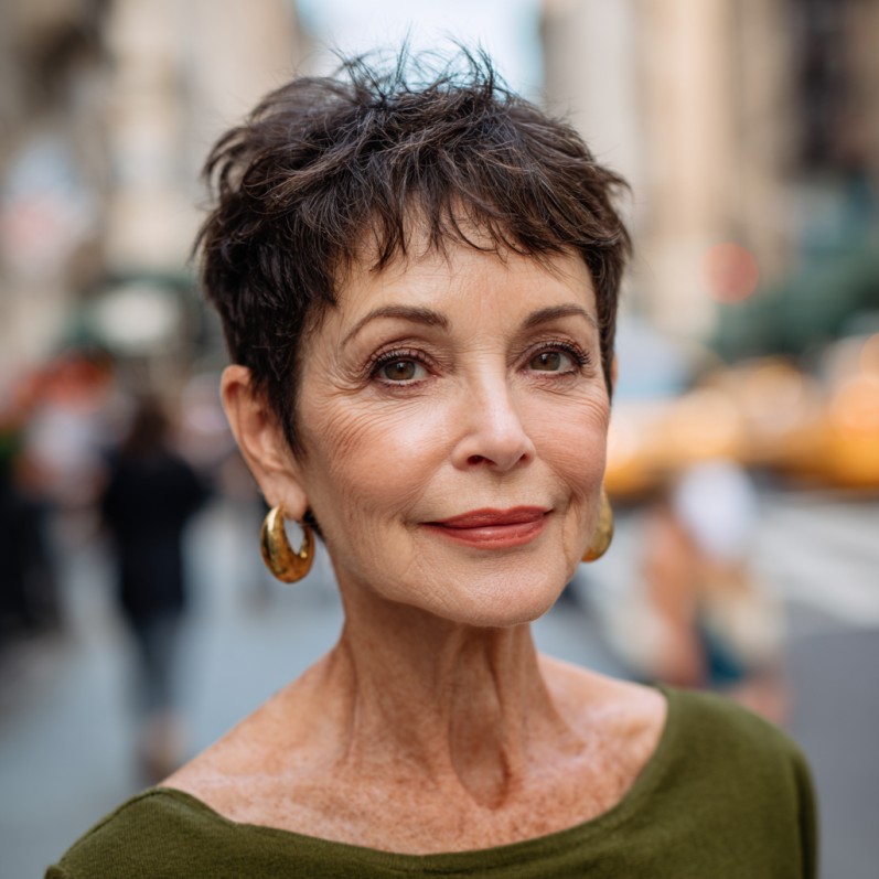 Chic Textured Short Pixie Cut with Subtle Volume