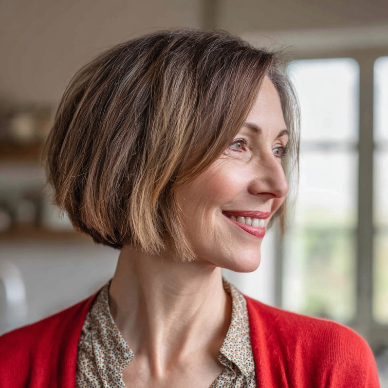 Modern Jaw-Length Blunt Cut with Subtle Texture