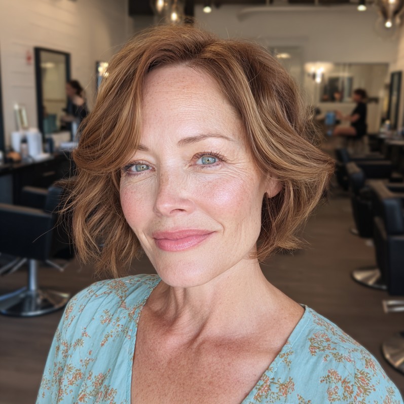 Textured Jaw-Length Cut with Subtle Waves