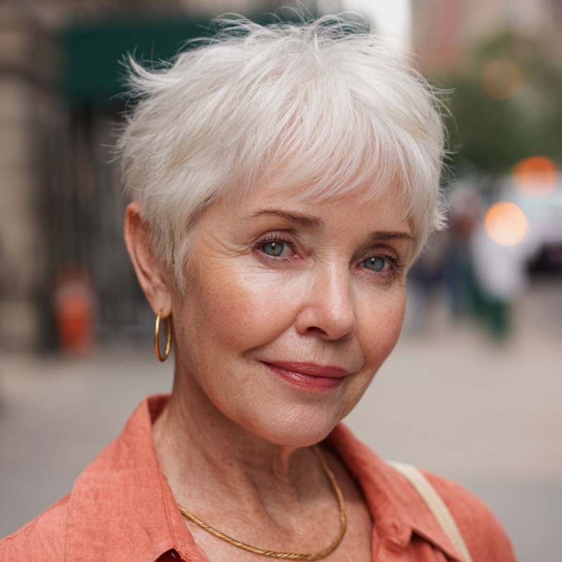 Chic Short Pixie Cut with Soft Textured Layers