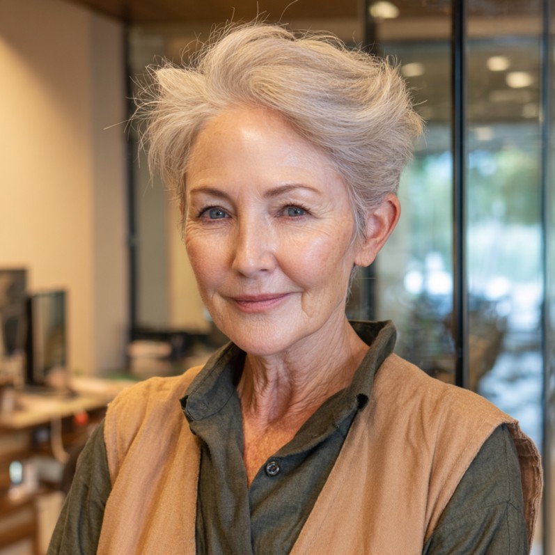 Chic Textured Pixie Cut with Defined Volume