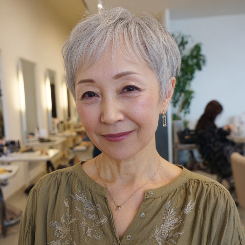 Elegant Textured Pixie Cut with Soft Feathered Layers