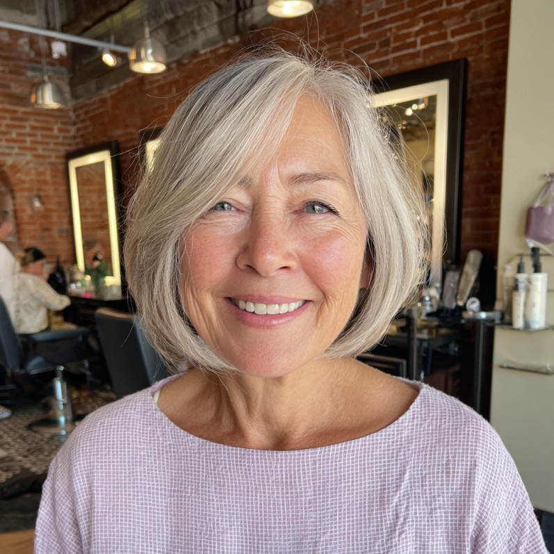 Modern Soft Blunt Bob with Subtle Layers