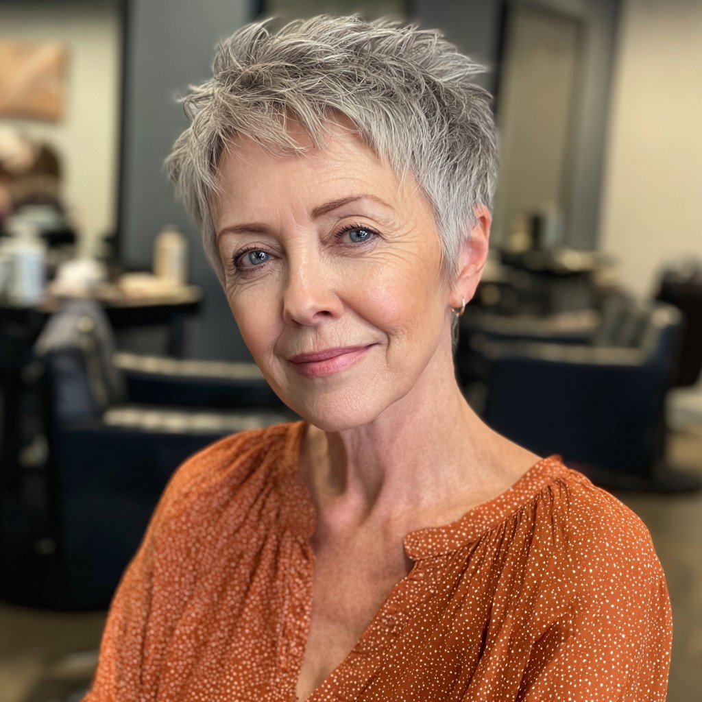 Chic Textured Pixie Cut with Soft Layers