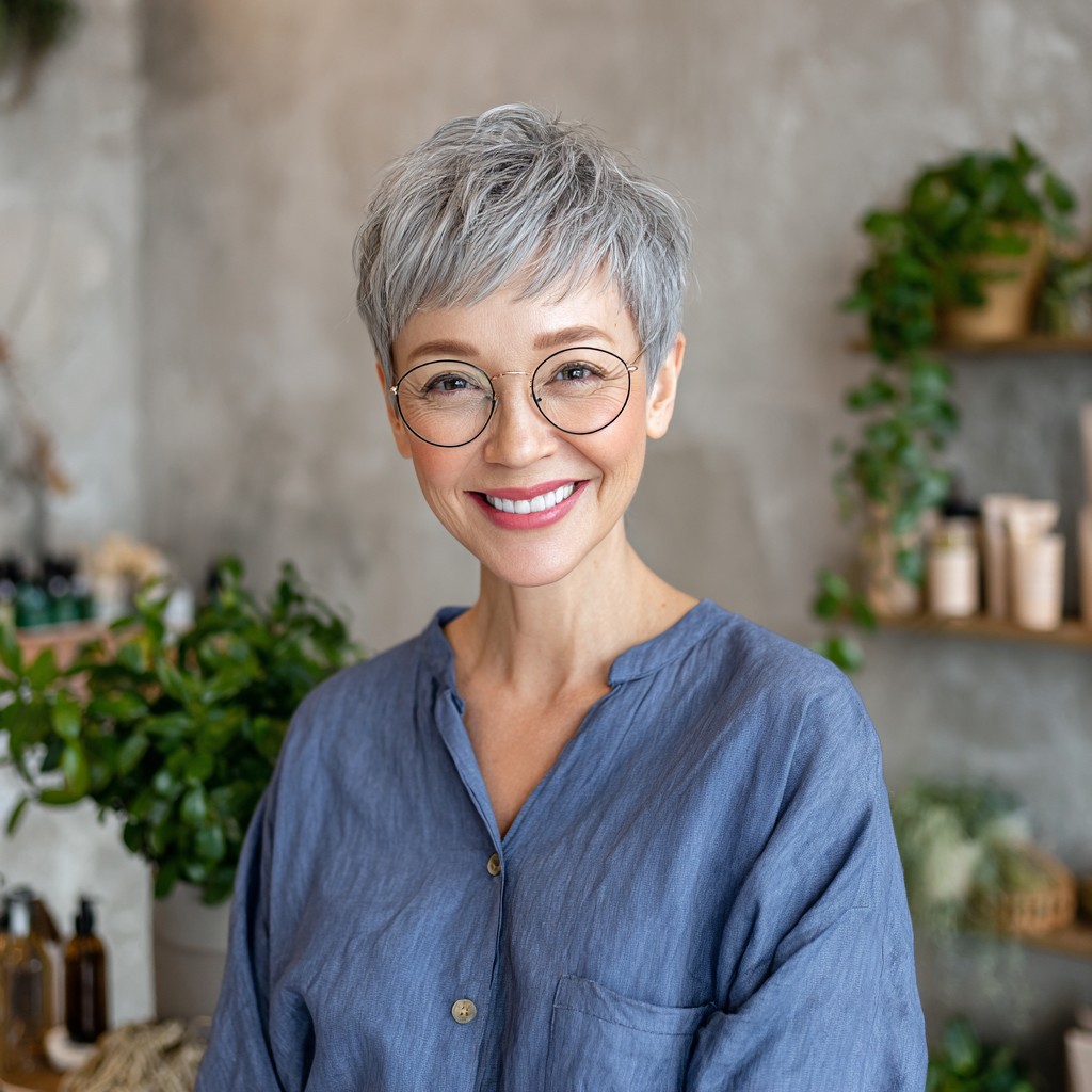 Chic Short Textured Pixie Cut with Subtle Layers