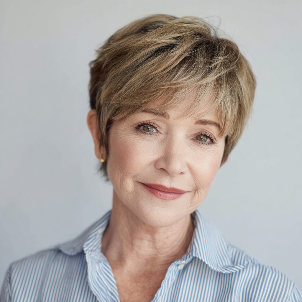 Effortlessly Chic Textured Pixie with Subtle Layers