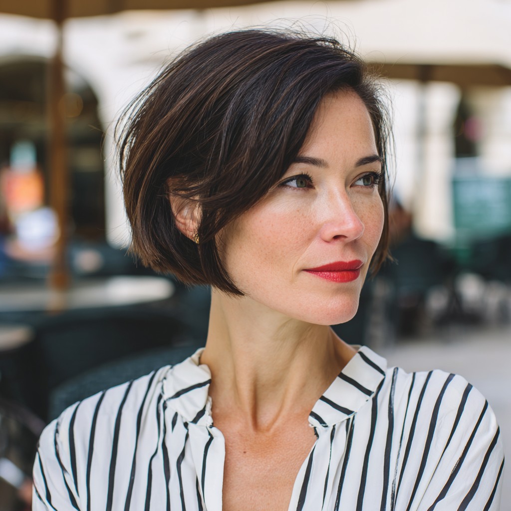 Modern Textured Bob with Subtle Movement