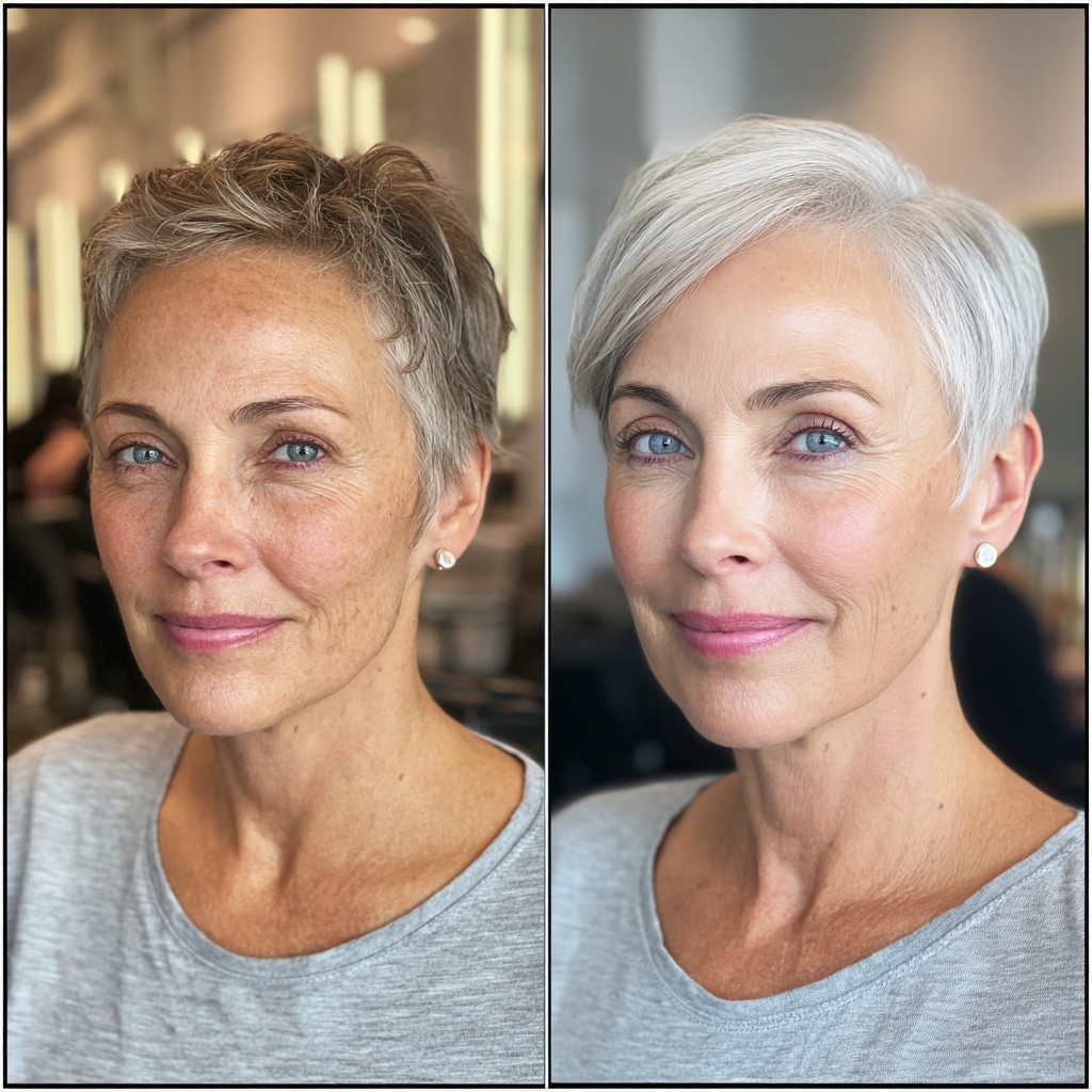 Modern Textured Pixie with Subtle Highlights