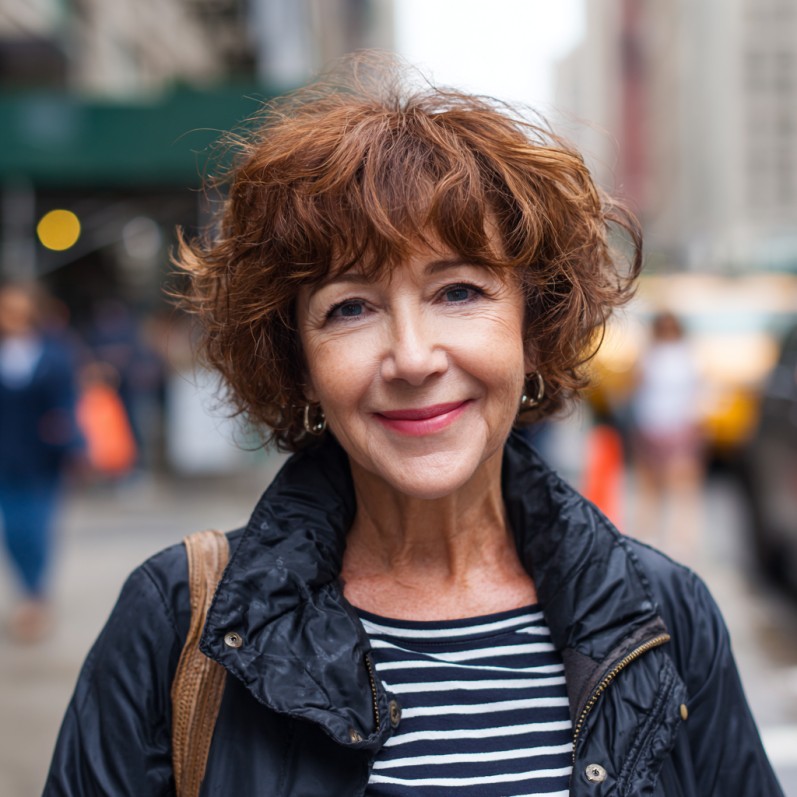 Playful Curly Bixie Cut with Subtle Texture