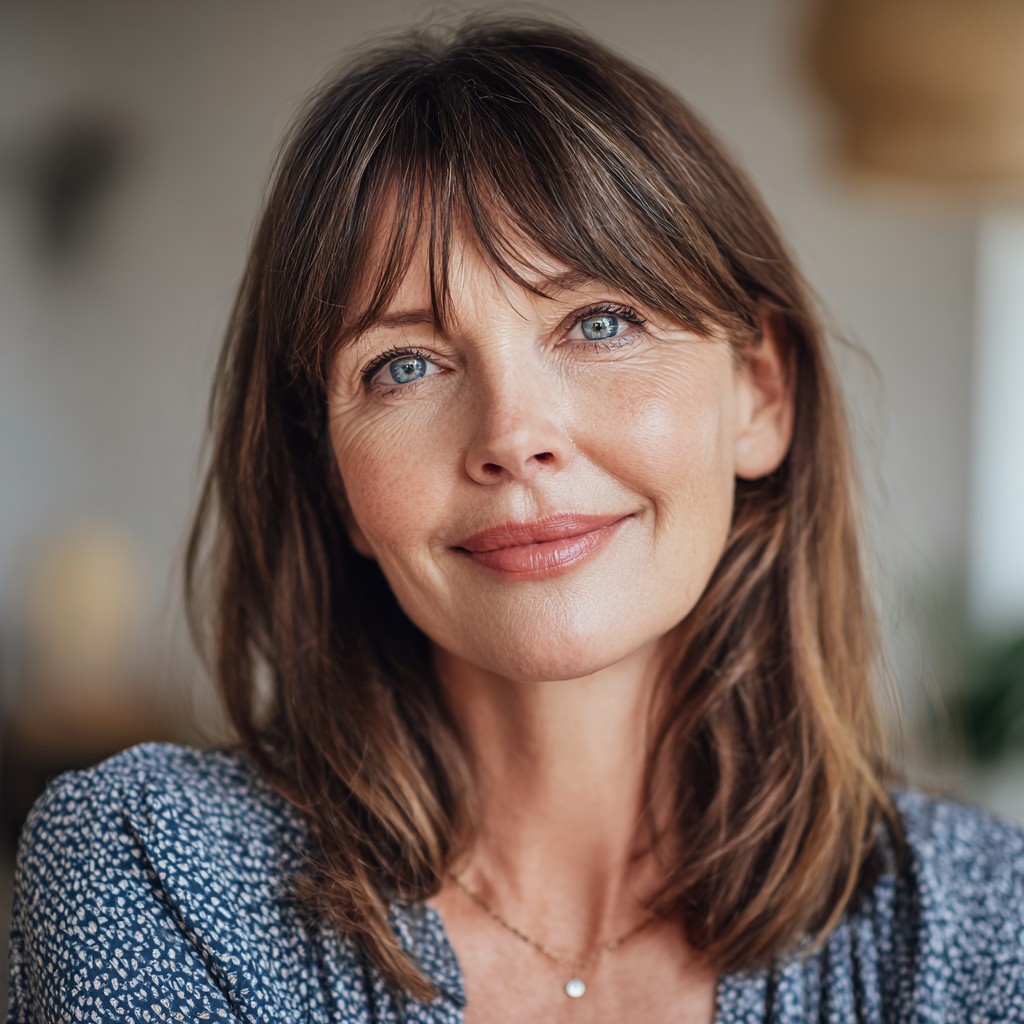 Soft Layered Cut with Wispy Bangs