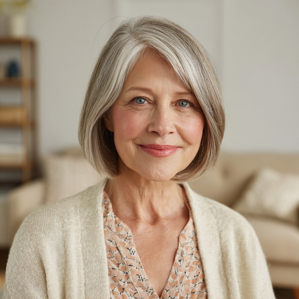 Softly Framed Shoulder-Length Cut with Subtle Layers