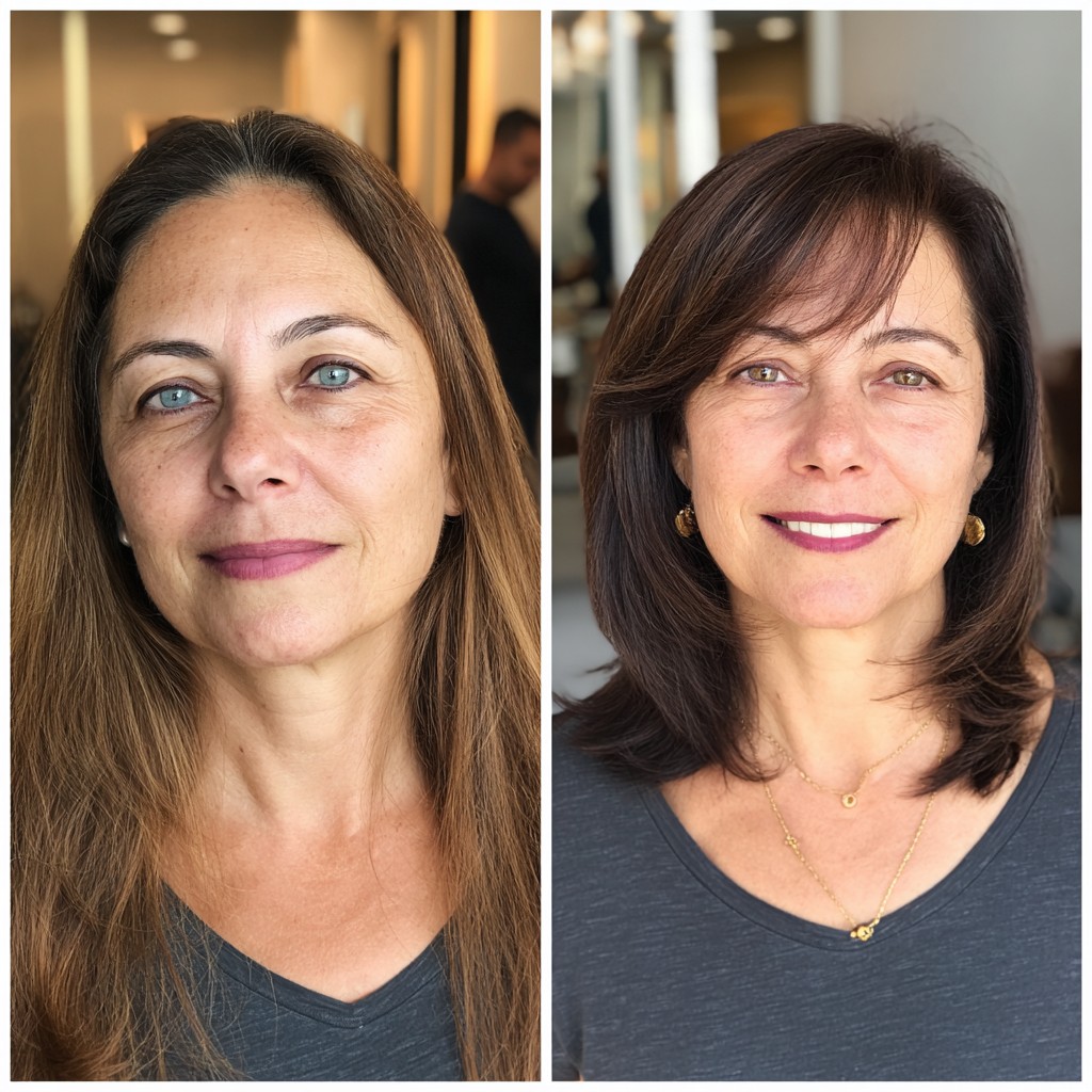 Stylish Long Bob with Soft Face-Framing Layers