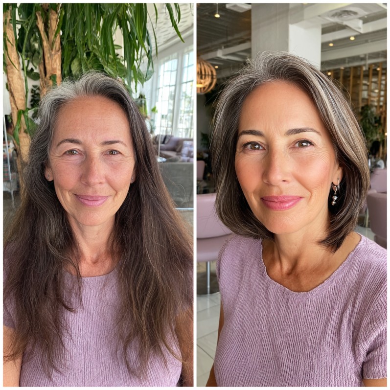 Stylish Shoulder-Length Bob with Subtle Layers