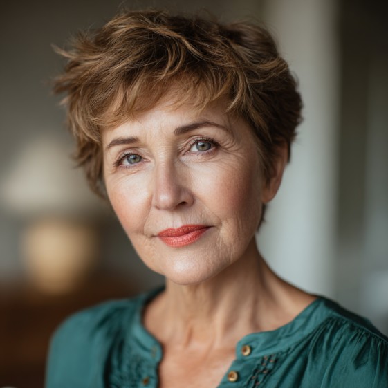 Textured Pixie Cut with Playful Volume