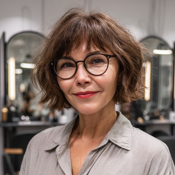 Chic Textured Bob with Soft Waves