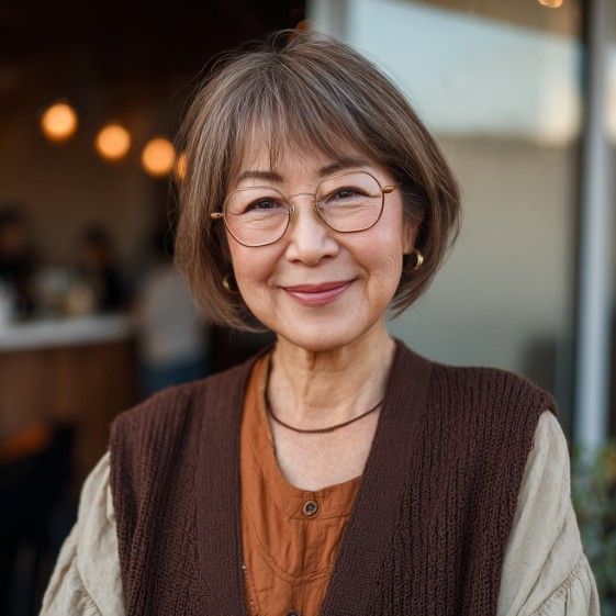 Chic Textured Bob with Soft Bangs