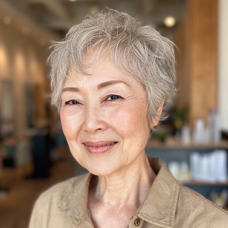 Modern Textured Pixie Cut with Fluffy Layers