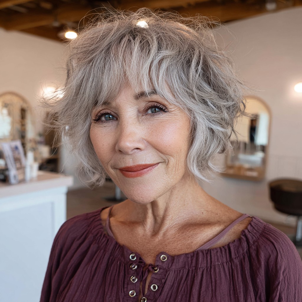 Chic Textured Bob with Soft Waves