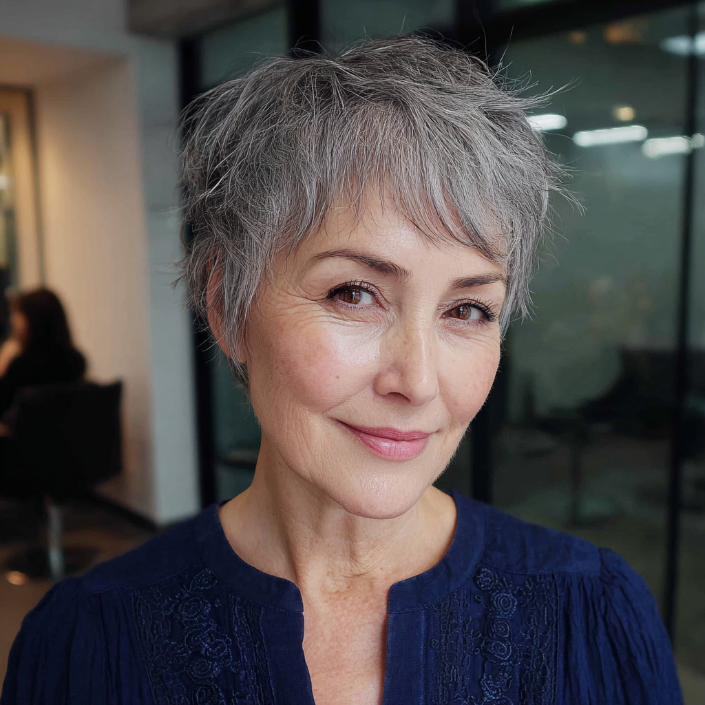 Chic Textured Pixie Cut with Subtle Volume