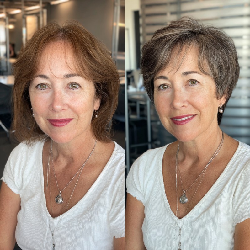 Chic Textured Pixie Cut with Subtle Highlights