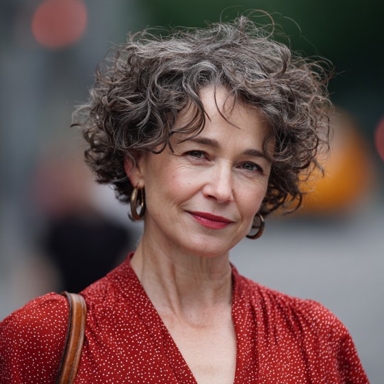 Charming Short Curly Cut with Defined Curls