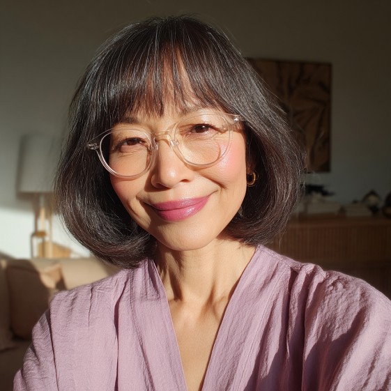 Chic Inverted Bob with Soft Bangs