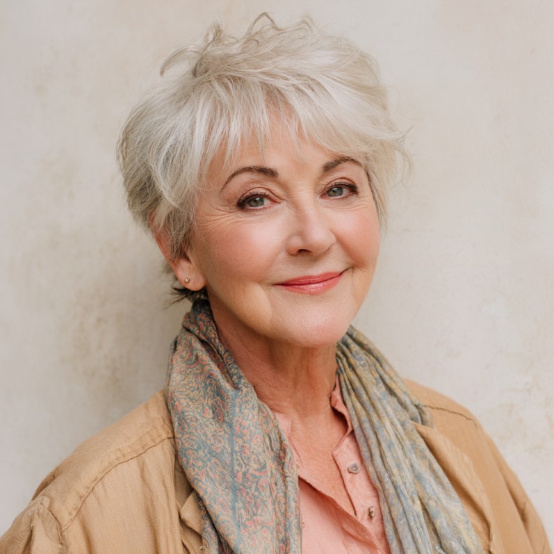 Chic Short Textured Pixie with Soft Layers