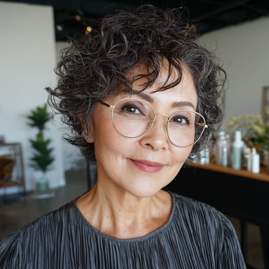 Chic Soft Curly Crop with Defined Volume