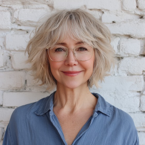 Chic Soft Textured Bob with Wispy Layers