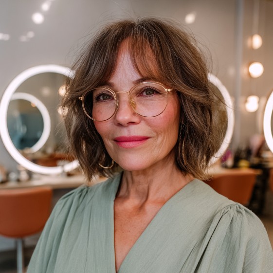 Chic Textured Bob with Face-Framing Waves