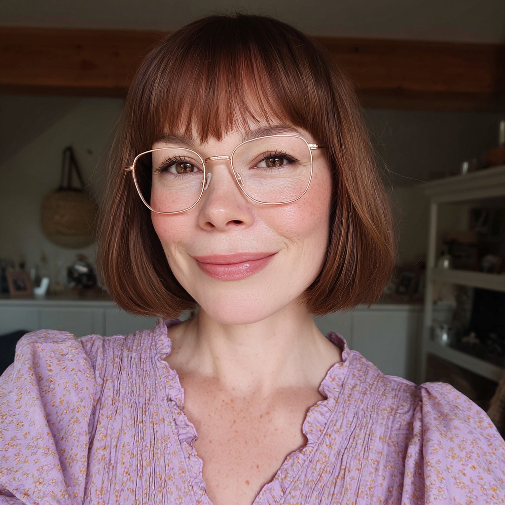 Chic Textured Bob with Soft Bangs