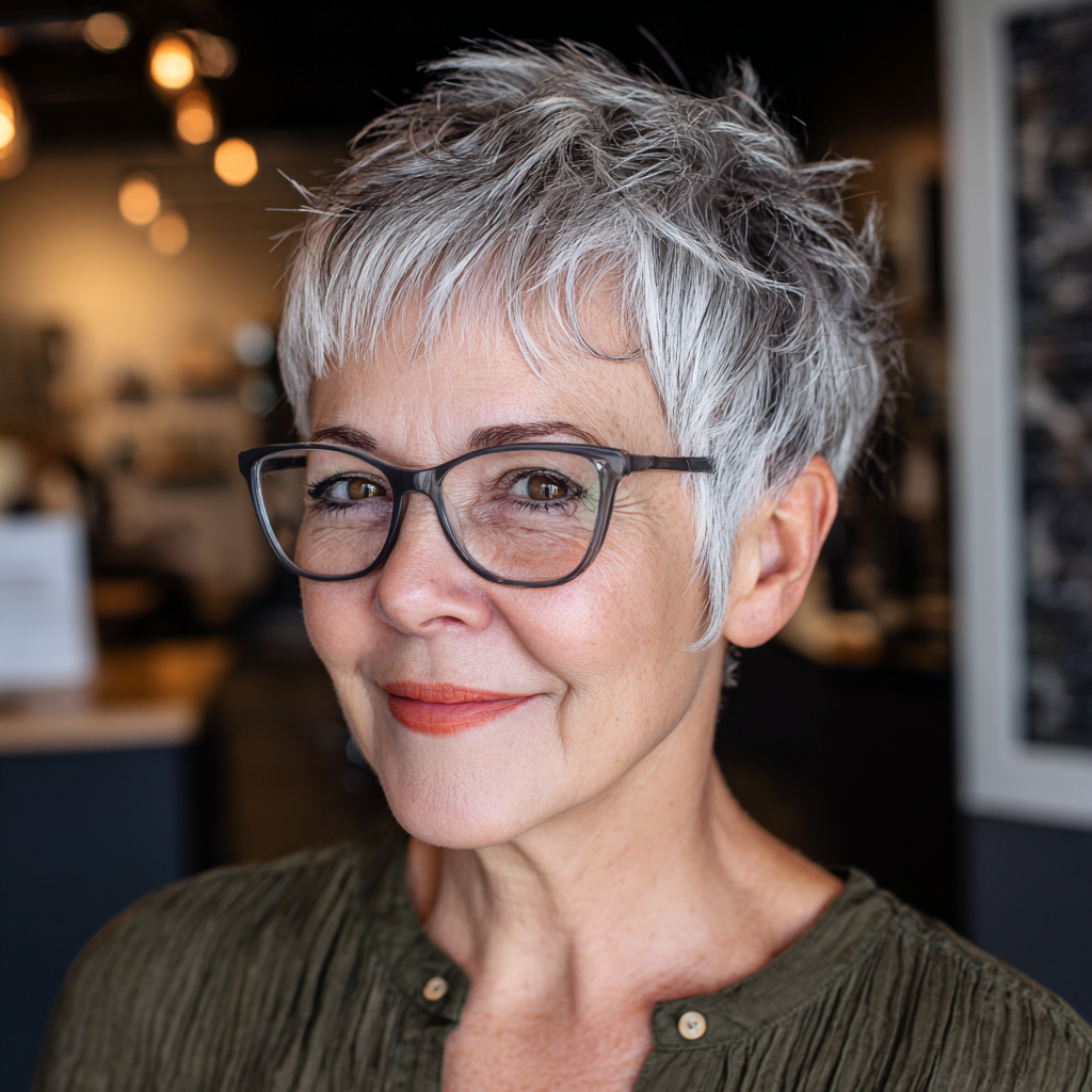 Chic Textured Pixie Cut with Effortless Volume